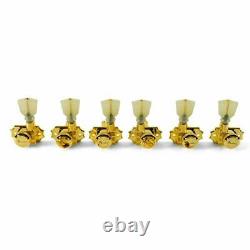 NEW Kluson Revolution 3X3 Locking Tuners, Keystone Buttons GOLD, KRGL-3-GP