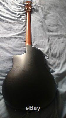 NEW Round Back 4 String Electro/Acoustic Bass Guitar With Pre-Amp +Tuner