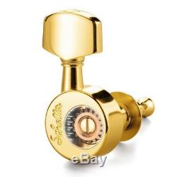 NEW Schaller 6 In-Line Da Vinci Tuners, Tuning Keys GOLD 181 for Strat Tele