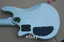 Naughty Boy Bass 5 Strings Silver Electric Guitar free shipping