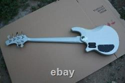 Naughty Boy Bass 5 Strings Silver Electric Guitar free shipping