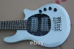 Naughty Boy Bass 5 Strings Silver Electric Guitar free shipping