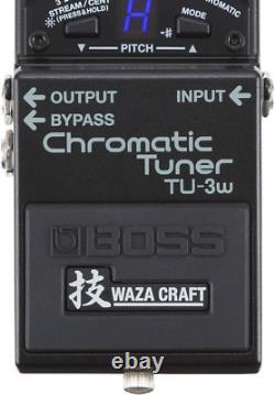 New Boss TU-3W Waza Craft Chromatic Guitar Pedal Tuner