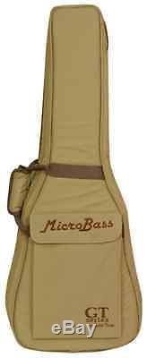 New! Gold Tone Micro Bass with Bag Built-in Piezo Transducer with Electronic Tuner