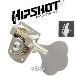 New Hipshot bass machine head/tuner HB7 4Bass1treble 20710N 5-string Nickel