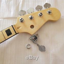 New Maple 20 Fret 5 strings Electric Bass Guitar Neck and tuners Replacement
