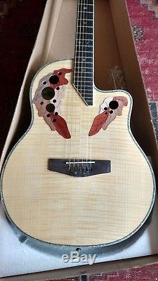 New Roundback Electro Acoustic Guitar with tuner
