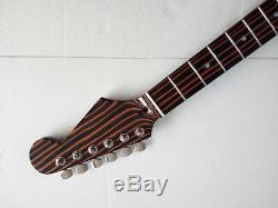 New Zebra wood 22 Frets guitar neck and tuners For Strat Electric Guitar