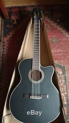 New nylon string classical Electro Acoustic Guitar with tuner black