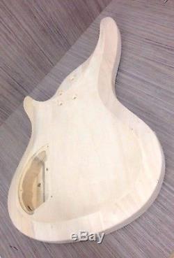 No-Solder Electric Bass Guitar DIY EB-325 Maple Neck, Free Digital Tuner, Picks