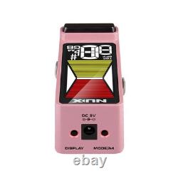 Nux Newx Ntu-3 Pink Flow Tune Mkii Guitar Tuner Bass Pedal