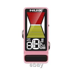 Nux Newx Ntu-3 Pink Flow Tune Mkii Guitar Tuner Bass Pedal