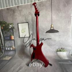 Ohn Entwistle Warwick Buzzard 4-string J Electric Bass Guitar Red Number Inlay