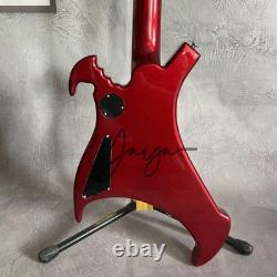 Ohn Entwistle Warwick Buzzard 4-string J Electric Bass Guitar Red Number Inlay