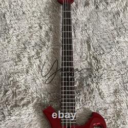 Ohn Entwistle Warwick Buzzard 4-string J Electric Bass Guitar Red Number Inlay
