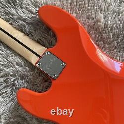 Orange PB Bass 4 Strings Electric Bass Guitar HH Pickups Maple Neck Free Ship
