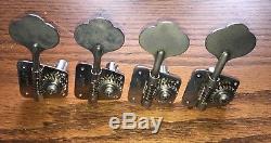 Original 1973 Fender Jazz Bass Tuners with bushings and string tree