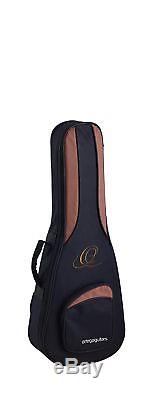 Ortega Guitars 4 String Caiman-BS-GB Lizard Series Uke-Bass Acacia Top & Body
