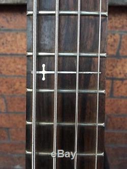 PRICED TO SELL Warrior Bass DM 4 String with Drop Tuner, Strap & Hard Case