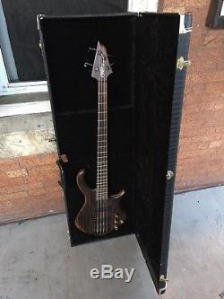 PRICED TO SELL Warrior Bass DM 4 String with Drop Tuner, Strap & Hard Case