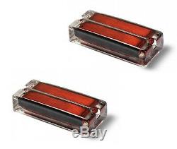 Pair of Q-Tuner 6-string Bass Pickups custom wound by Erno Clear/Red UNOPENED