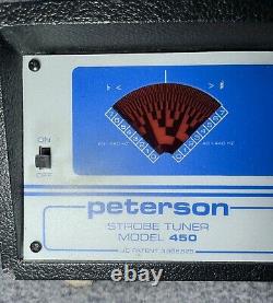 Peterson Strobe Tuner Model 450 Piano Organ Instrument Guitar Bass Vintage
