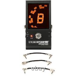 Peterson StroboStomp HD Pedal Tuner with 3 Patch Cables