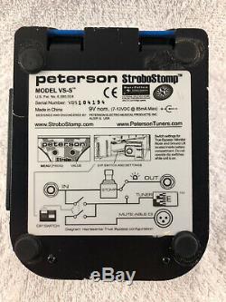 Peterson Strobostomp Chromatic Pedal Tuner Vs-s Guitar Bass Free Shipping