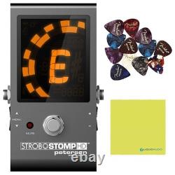 Peterson Tuners SS-HD StroboStomp Bundle HD Guitar & Bass Pedal with 12x Picks Peterson Tuners SS-HD StroboStomp Bundle HD Guitar & Bass Pedal with 12x Picks
