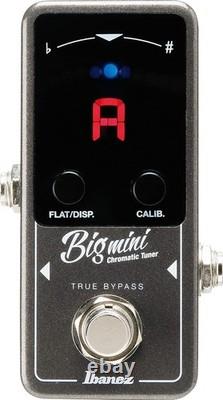 Precision BigMini Tuner Pedal for Guitar & Bass Rugged Design, Space Saving