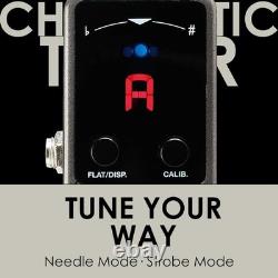 Precision BigMini Tuner Pedal for Guitar & Bass Rugged Design, Space Saving