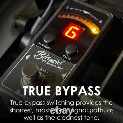 Precision BigMini Tuner Pedal for Guitar & Bass Rugged Design, Space Saving