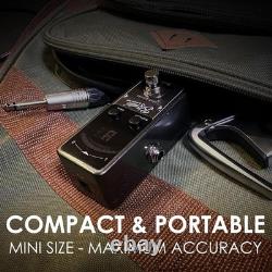 Precision BigMini Tuner Pedal for Guitar & Bass Rugged Design, Space Saving