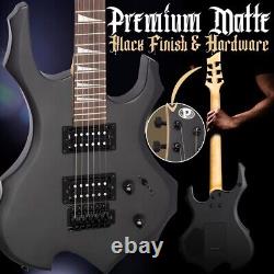 Pyle 6-String Electric Guitar Kit- Includes Amplifier with Accessory Kit