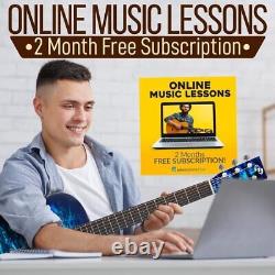 Pyle Classic 41 6-String Acoustic Guitar with Digital Tuner & Accessory Kit