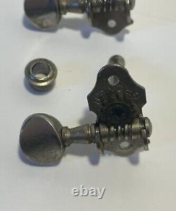Rare Vintage Grover Open Back Tuners 1950s/1970s Nickel