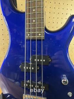 Raven Bass Guitar Electric Blue Works Tested W Fender Soft Case And Tuner