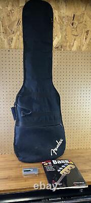 Raven Bass Guitar Electric Blue Works Tested W Fender Soft Case And Tuner