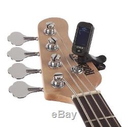 RockJam Full Size Bass Guitar Super Kit Amp Tuner Stand Travel Bag Accessorie
