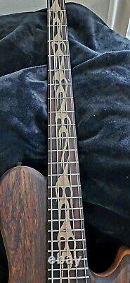 SJ Custom Guitars THE FLAME 5 string bass, nordstrand Pickups, Hipshot Tuners