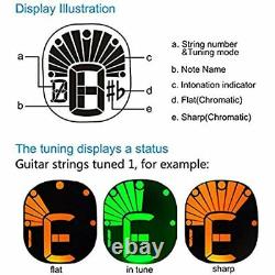 SWIFF Guitar Tuner Clip-On LCD Display All String Instruments Bass, Accessories