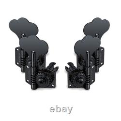 Schaller 2x2 Black BM German Bass Guitar Tuners. 71 Split