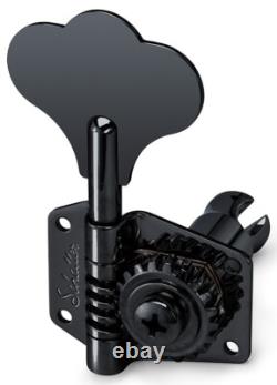 Schaller 2x2 Black BM German Bass Guitar Tuners. 71 Split