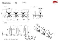 Schaller Germany 3x3 Classic Lyra Classical Guitar Tuners Gold/Pearl