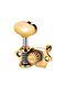 Schaller Germany 3x3 GOLD Grand Tune Tuners Tuning Keys with Butterbean Buttons