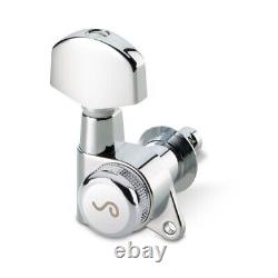 Schaller Germany M6 135 6-In-Line Guitar Locking Tuners Machines CHROME