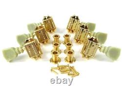 Schaller Gold 3+3 Deluxe Tuners for Gibson/Epiphone Guitar TK-0771-002