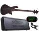 Schecter Sam Bettley Stiletto Bass Satin Black with FREE CASE and TUNER NEW