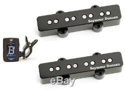 Seymour Duncan SJB-1b & SJB-1n Vintage Jazz Bass Set Black (GUITAR TUNER) SJB 1