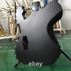 Skull Shape 4 String Electric Bass Guitar Rosemood Fingerboard Fixed Bridge